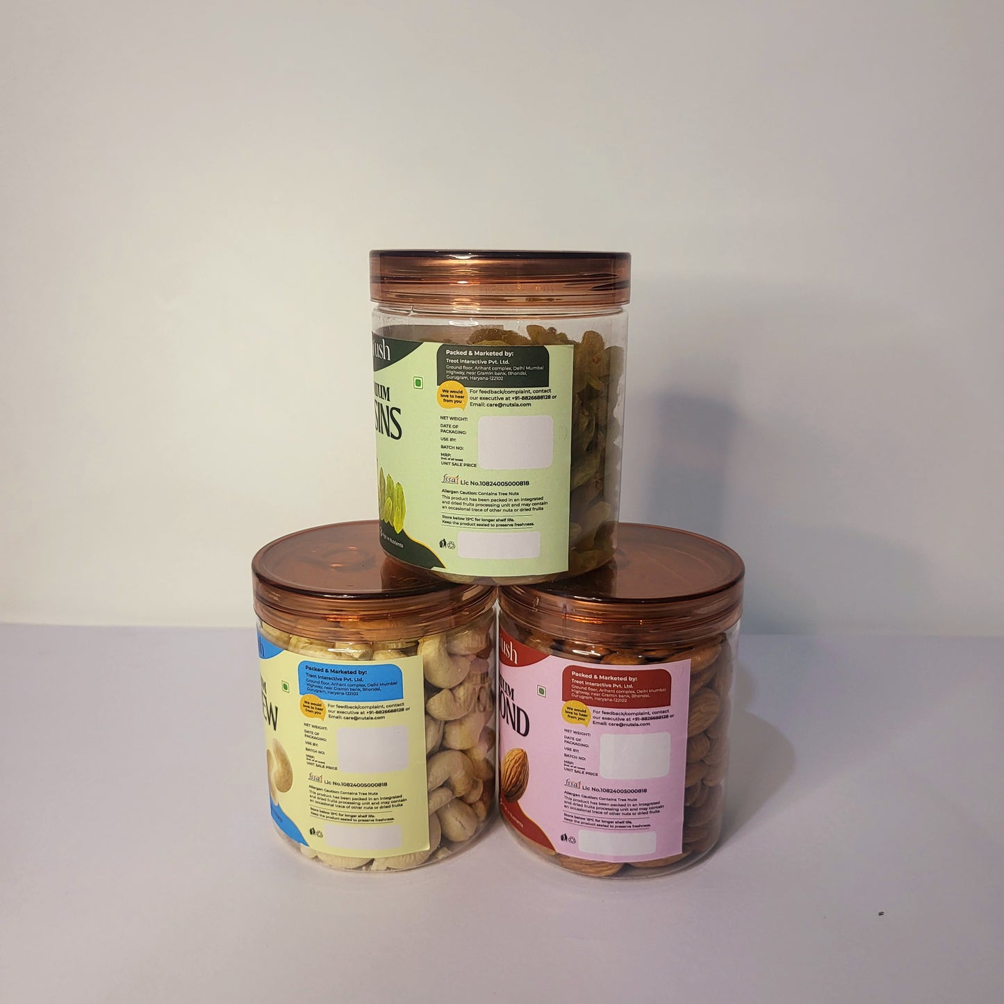 Flavrush Raw Cashew, Raw Almonds and Raisins