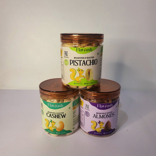 Flavrush Roasted Cashew, Roasted Almond And Roasted Pistachio