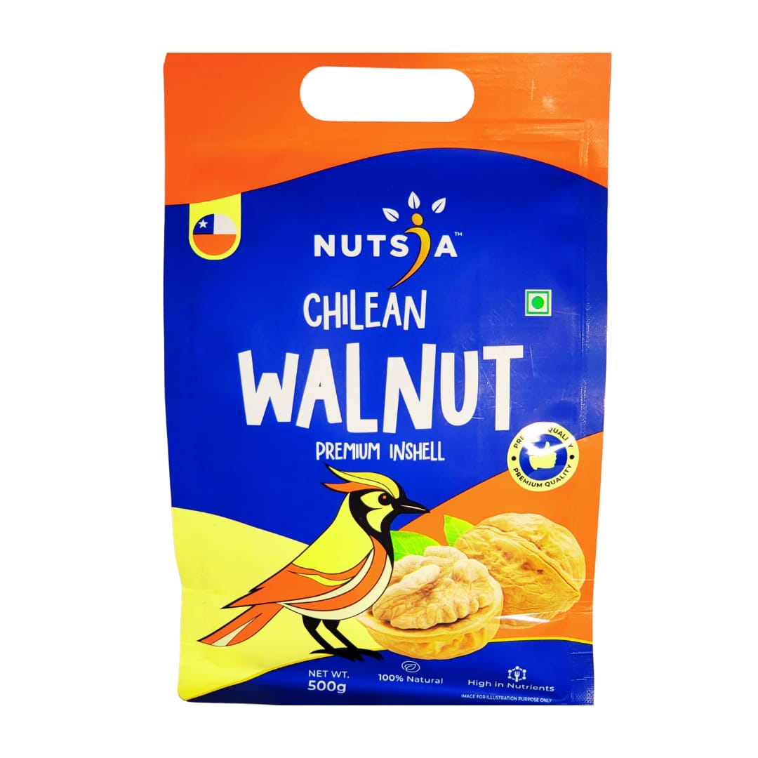 Nutsia Premium Chilean Inshell Walnuts, 500gm