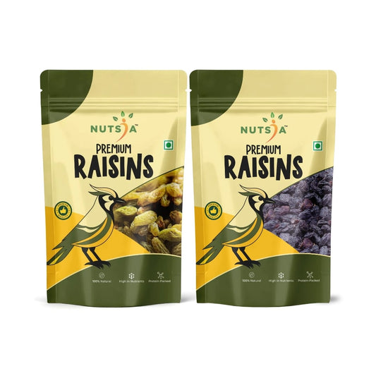 Nutsia Premium Green Raisin And Black Raisin